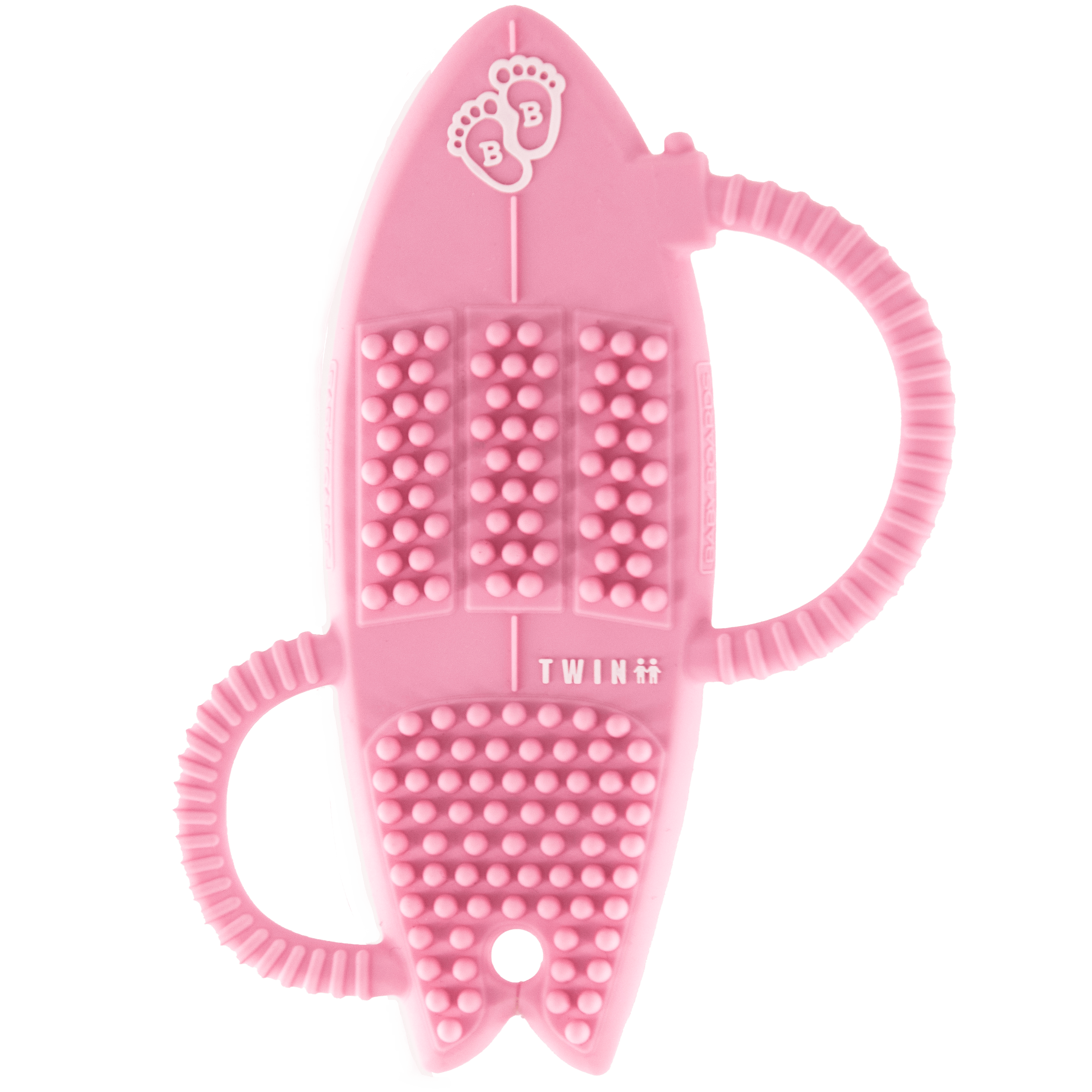 Pink Surfboard Teether Toy - Baby Teether with Handles