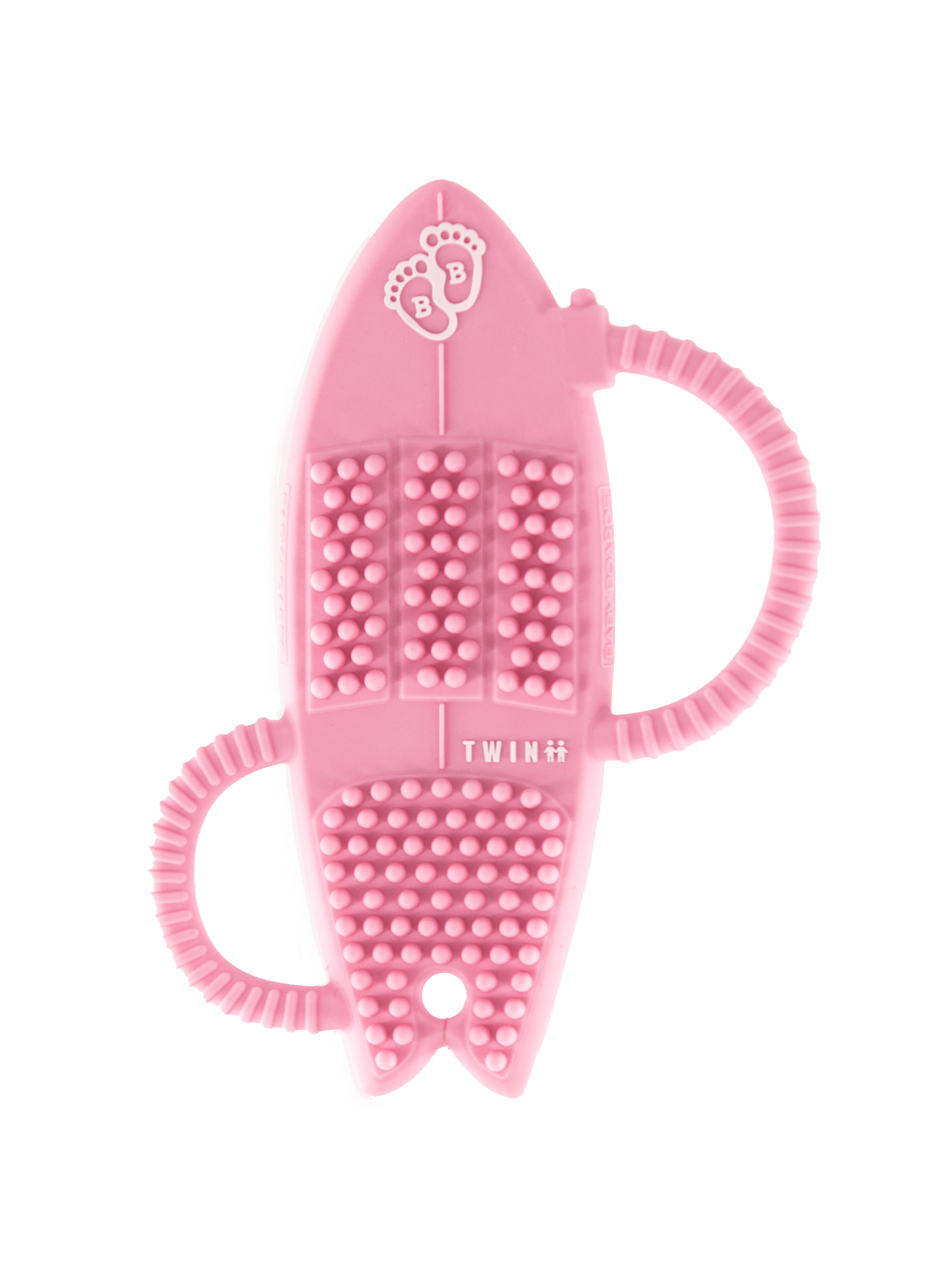 Pink Surfboard Teether Toy - Baby Teether with Handles